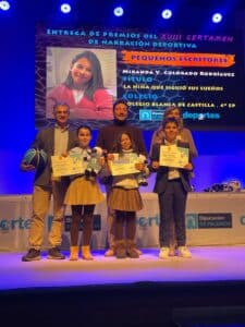 Alumnas del Colegio Filipense Blanca de Castilla finalistas en la XVIII edición de los premios de narración deportiva que organiza la Diputación de Palencia