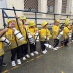 Los alumnos de Infantil del Colegio Filipense Blanca de Castilla se disfrazan de bomberos forestales por Carnaval.