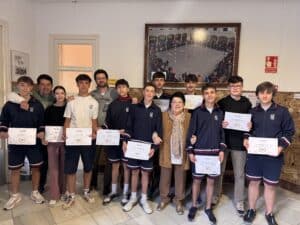 Vencedores fase escolar del Tour de Mates en Secundaria del Colegio Filipense Blanca de Castilla de Palencia