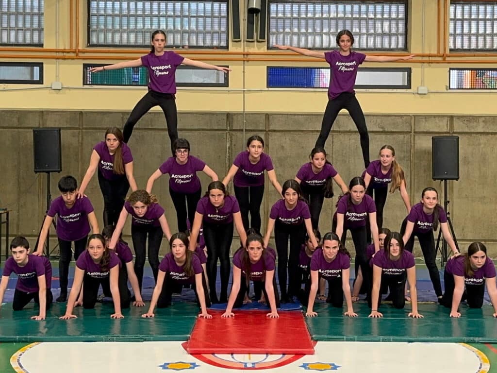 XVI muestra de acrosport del Colegio Filipense Blanca de Castilla de Palencia