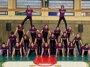 XVI muestra de acrosport del Colegio Filipense Blanca de Castilla de Palencia